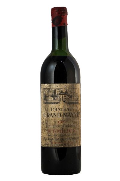 Picture of 1957 Château Grand Mayne, Grand Cru Classé Saint Emilion, Top shoulder fill