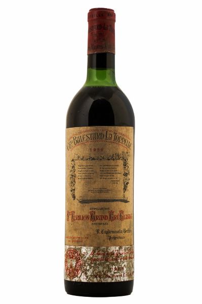 Picture of 1959 Château Balestard la Tonnelle, Grand Cru Classé Saint Emilion, Very top shoulder 