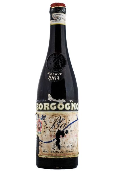 Picture of 1964 Borgogno Barolo Riserva, Damaged Label