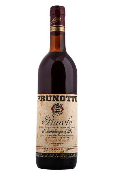 Picture of 1967 Prunotto Barolo Riserva Unique Label