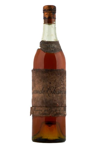 Picture of 1934 Domaine Peuchet Cognac Grande Champagne, stained label