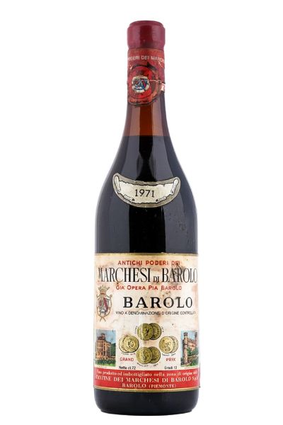 Picture of 1971 Marchesi di Barolo Barolo, Riserva Speciale, damaged label