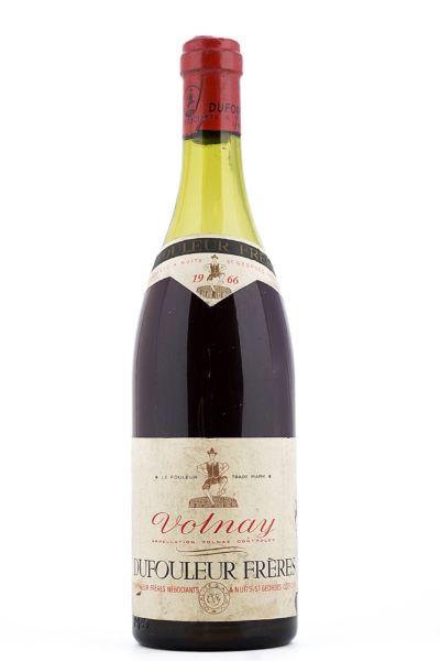 Picture of 1966 Dufouleur Volnay - low fill, slightly damaged label