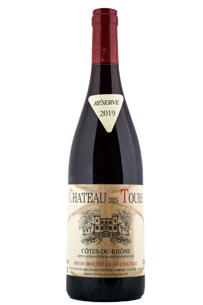 Picture of 2019 Château des Tours Cotes-du-Rhône Rouge (damaged label)